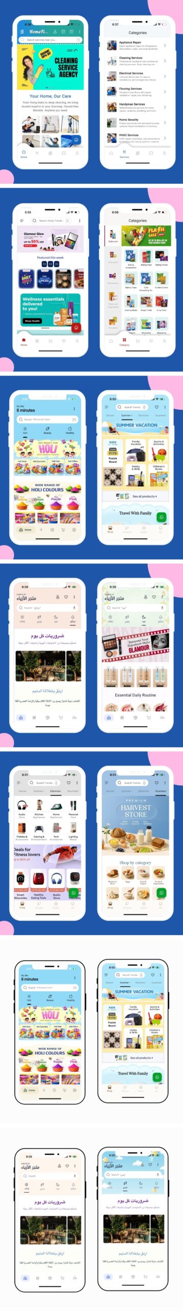 Quick Order flutter mobile app for woocommerce with multivendor features