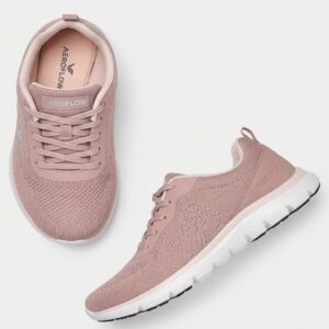 Beige Round Toe Sneakers